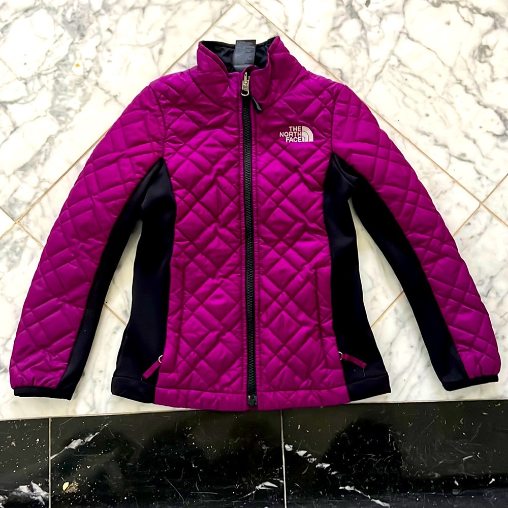 The North face girls sibrian jacket purple size XS